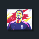 Lienzo Jude Bellingham Wpap Pop Art<br><div class="desc">Jude Bellingham Wpap Pop Art</div>