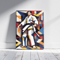 Judo Cubism Canvas Print