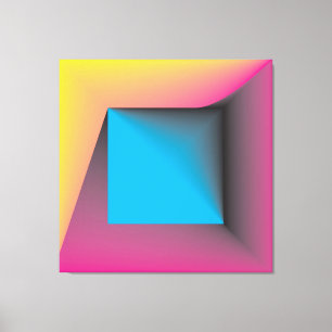 Lienzo juego cuadrado de color pastelero