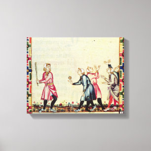 Lienzo Juego de la pelota vasca en el aire abierto