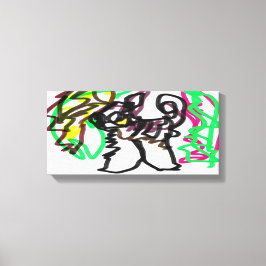 Lienzo Juego de otoño Husky