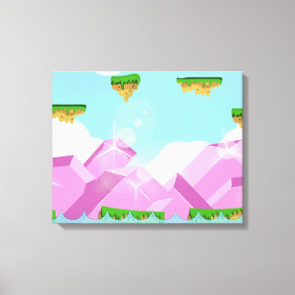 Lienzo Juego de plataformas retro