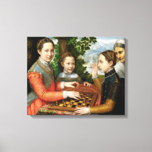 Lienzo Juego del ajedrez de Sofonisba Anguissola - circa