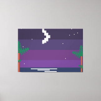 Lienzo Juego Retro - Noche Tropical