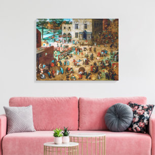 Lienzo Juegos de niños Pieter Bruegel el Viejo