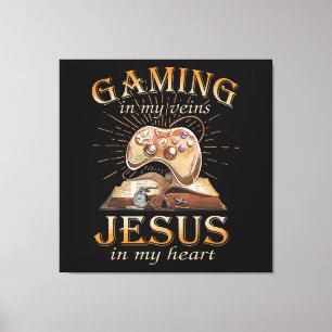 Lienzo Juegos en mis venas, Jesús en mi corazón