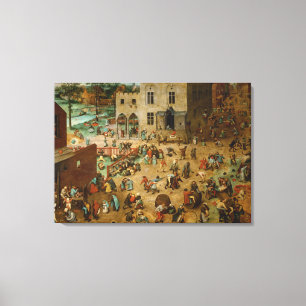 Lienzo Juegos infantiles de Pieter Bruegel, el anciano