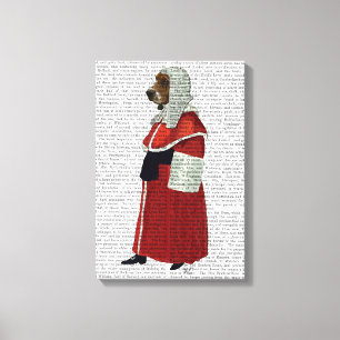 Lienzo Juez de hete basset lleno