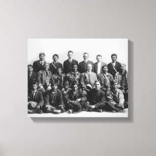 Lienzo Juez Wickersham y consejo de los jefes indios