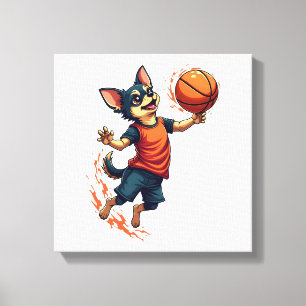 Lienzo Jugador Baloncesto Chihuahua Deporte Dunk
