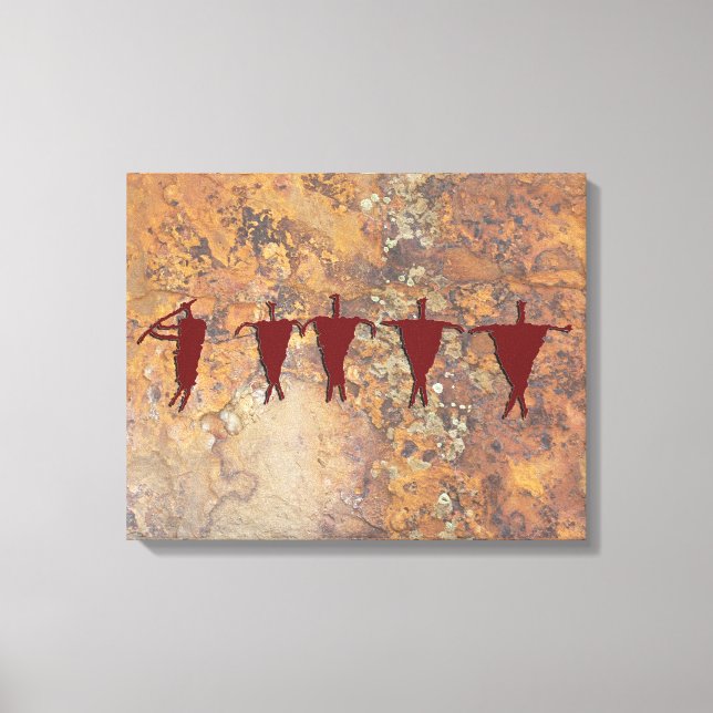 Lienzo Jugador de flauta y caravana (Anverso)