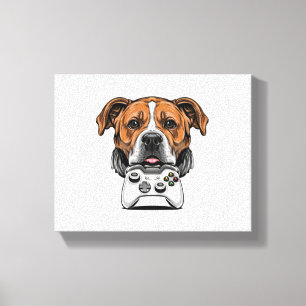 Lienzo Jugador de perros - Videojuego