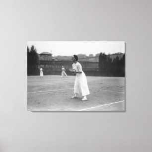 Lienzo Jugador de tenis de la mujer que consigue la