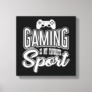 Lienzo Jugador - El Juego Es Mi Deporte Favorito