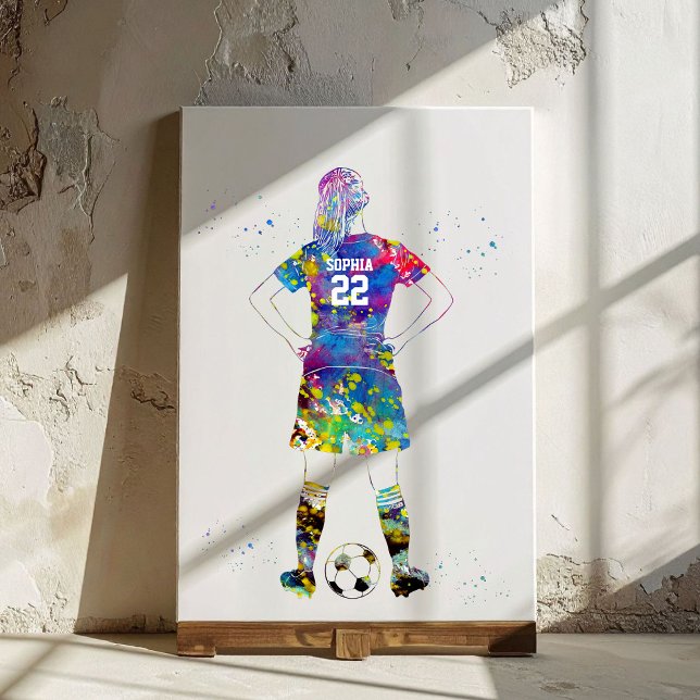 Lienzo Jugadora de fútbol (Subido por el creador)
