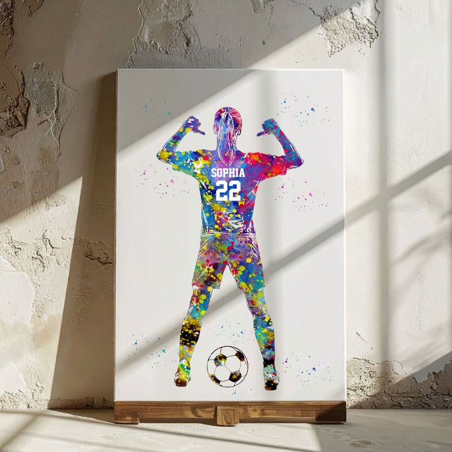 Lienzo Jugadora de Fútbol (Subido por el creador)