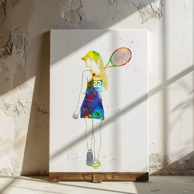 Lienzo Jugadora de Tenis Femenina (Subido por el creador)