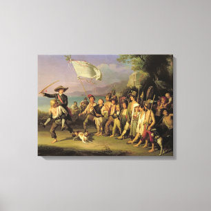 Lienzo Jugando a los soldados, Revolución romana de 1848