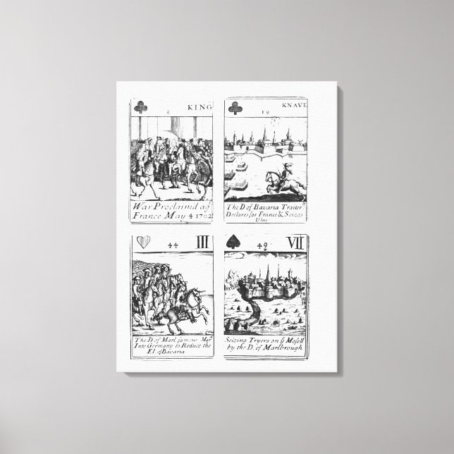 Lienzo Jugar tarjetas conmemorativas (Anverso)