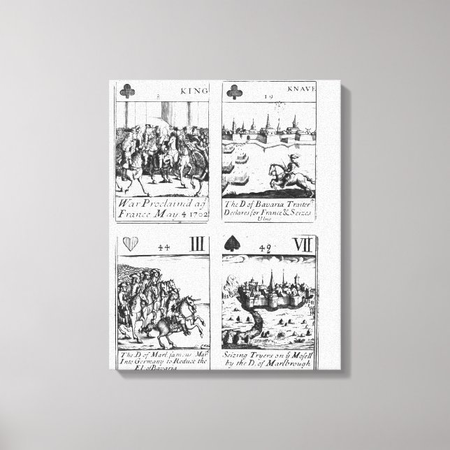 Lienzo Jugar tarjetas conmemorativas (Anverso)