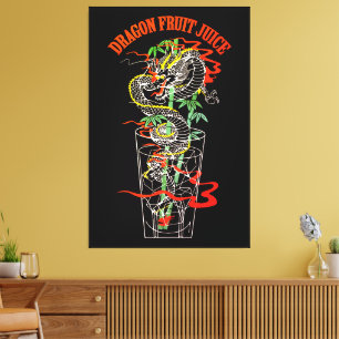 Lienzo Jugo de Fruta de Dragón