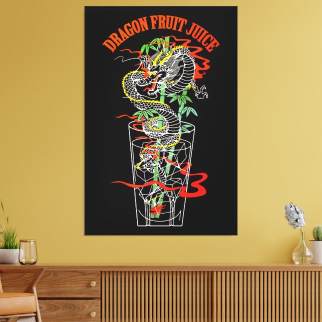 Lienzo Jugo de fruta Dragon (Insitu (Sala de estar))
