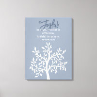 Jugoso árbol simple y verso de la biblia azul