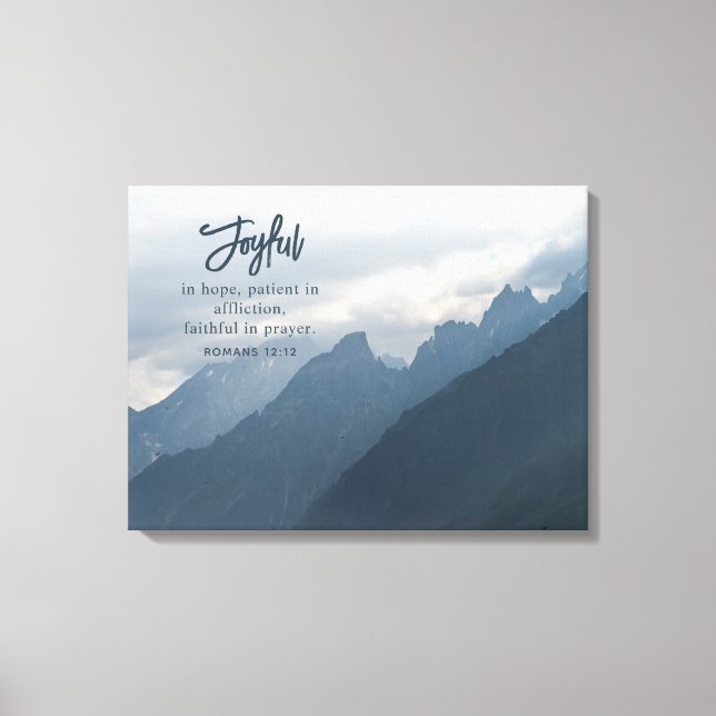 Lienzo Jugoso En Esperanza Cristiano Inspirador (Anverso)