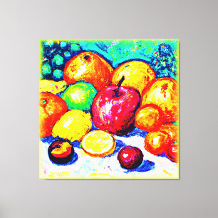 Lienzo Juicy Delights Fruits. ¡Hazte con una en Zazzle