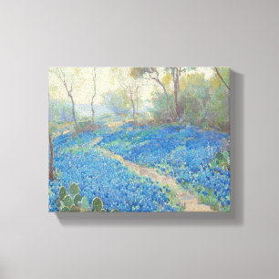 Lienzo Julian Onderdonk - Una colina de Bluebonnets