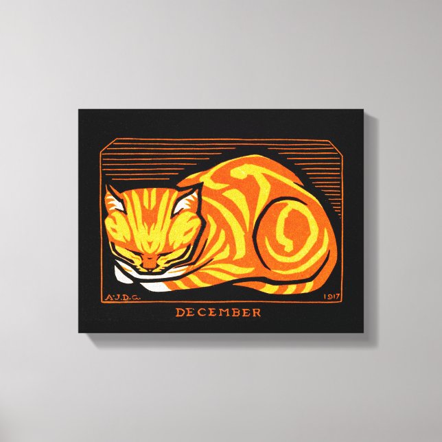 Lienzo Julie de Graag December Cat (Anverso)