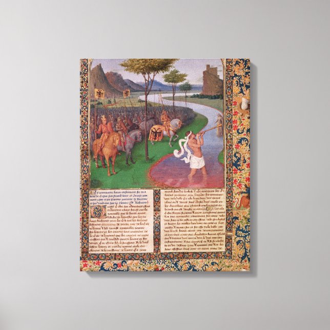Lienzo Julio César cruzando el Rubicón, c.1470 (Anverso)
