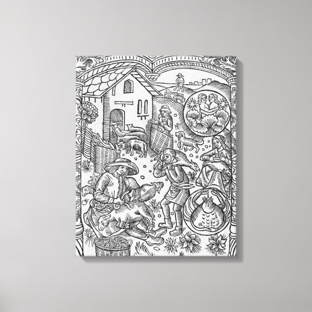 Lienzo Junio, esquivamiento de ovejas, Gemini (Anverso)