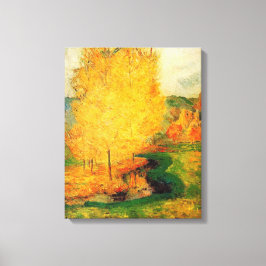 Lienzo Junto al arroyo, Otoño - Paul Gauguin - c1885