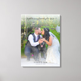 Lienzo Juntos es mi lugar favorito para ser Boda