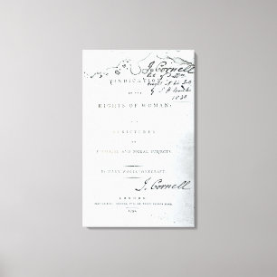 Lienzo Justificación de las derechas de Woman