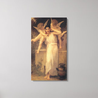 Lienzo Juventud por Bouguereau, Retrato de Ángeles Victor