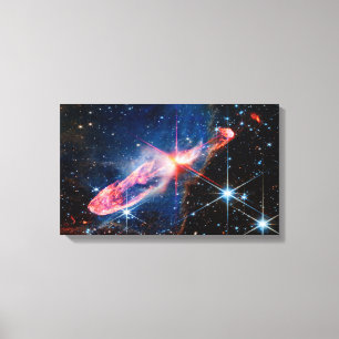 Lienzo JWST Herbig-Haro 46/47 Estrellas en Formación Acti