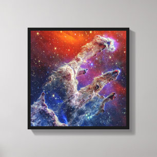 Lienzo JWST Pillars of Creation NIRCam y MIRI Composite