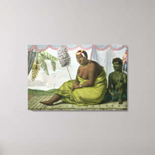Lienzo Ka'ahumanu, reina de las islas de bocadillo