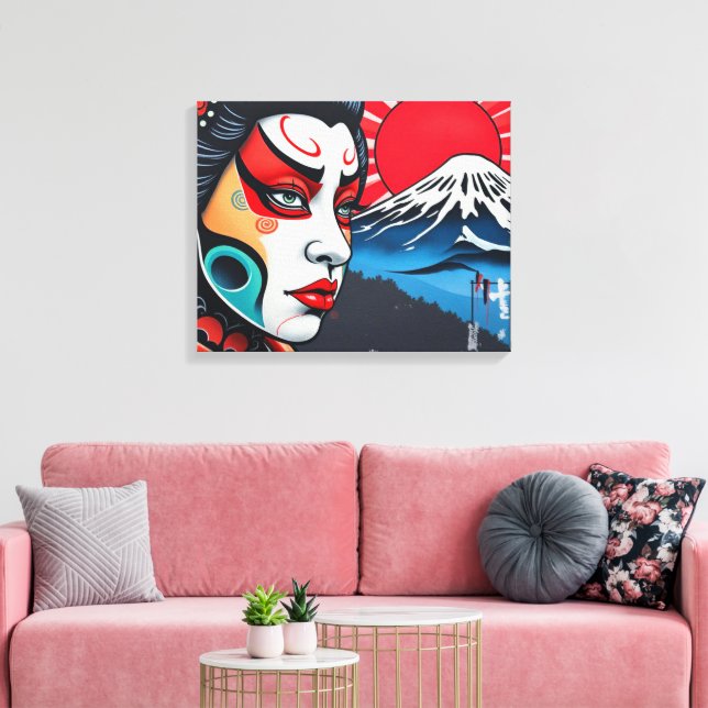 Lienzo Kabuki 4 (Insitu (Sala de estar))