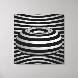 Lienzo Kalidascope blanco negro