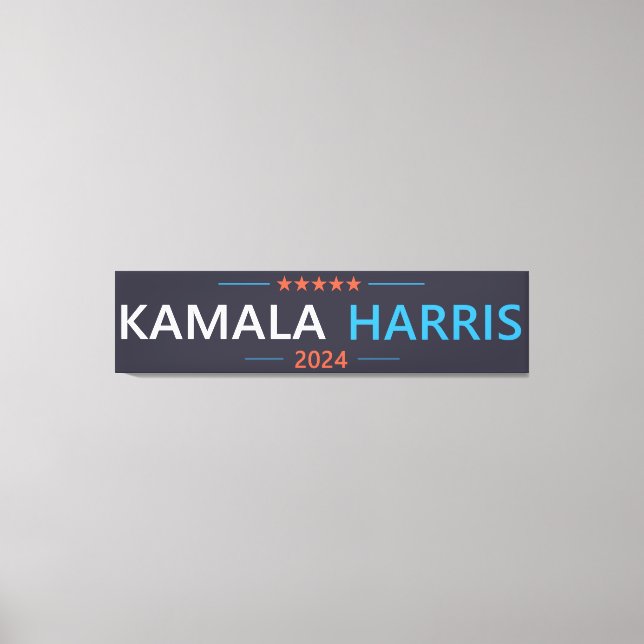 Lienzo Kamala Harris 2024 para Presidenta (Anverso)