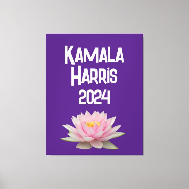 Lienzo Kamala Harris Lotus 2024 (Anverso)