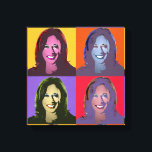Lienzo Kamala Harris Pop Art (amarillo, Naranja, morado,<br><div class="desc">El arte pop político y los regalos políticos de PolitiClothes.com y PolitiCardz.com Encuentran los regalos políticos y electorales más únicos, incluyendo: camisetas políticas, pegatinas para parachoques políticos, botones políticos, Posters políticos, pines políticos, tarjetas políticas, tazas políticas, Posters políticos, Rótulos políticos y más! Arte y arte político: http://www.PolitiClothes.com Cartas y regalos...</div>