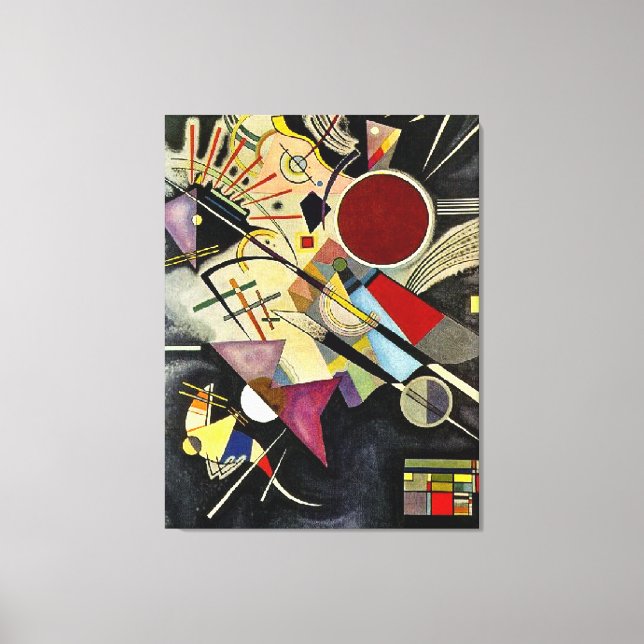 Lienzo Kandinsky - Acompañante negro (Anverso)