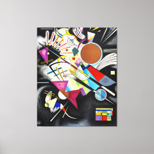 Lienzo KANDINSKY - ACOMPAÑÍA NEGRA - 1924 - Bauhaus -