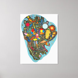 LIENZO KANDINSKY - ACUMULACIÓN ORDENADA - 1938 -