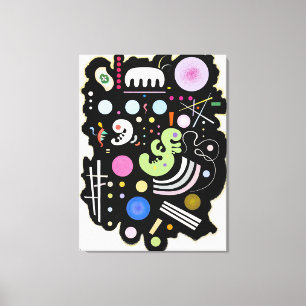 Lienzo KANDINSKY - BLACK VARIADO (Noir bigarré) - 1935