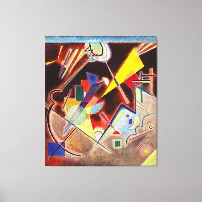 Lienzo KANDINSKY - BRAUN DE TIEFES - 1924 - Bauhaus - (Anverso)